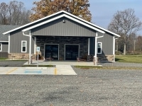Entrance to 7200-sq ft church in Cochranton, PA