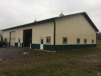 62' x 80' post-frame commercial building in Cochranton, PA