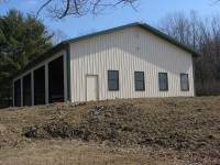 50x64x14 post-frame commercial building in Valencia, PA
