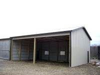 32x40x14 post-frame commercial building in Pulaski, PA