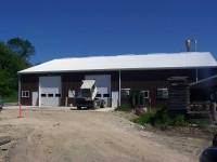 72x96x16 post-frame commercial building in Conneautville, PA
