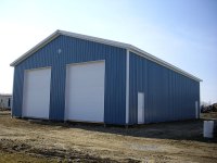 40' x 64' x 16' post-frame commercial building in Sandy Lake, PA