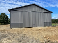 End view of 40' x 72' x 14' farm building in Meadville, PA