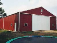 50x80x14 post-frame farm building in Kinsman, OH