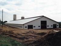 88x488 post-frame farm building in Cochranton, PA