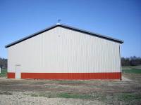 56x56x14 post-frame farm building in Hartstown, PA