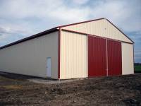 50x104x16 post-frame agriculture building in Stoneboro, PA - left corner