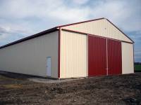 50x104x16 post-frame agriculture building in Stoneboro, PA - left corner