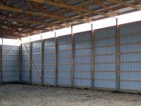 60x80x16 post-frame agricultural building in Chicora, PA - interior