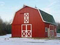 32x36x10 post-frame farm building in Cochranton, PA