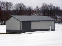36x56x12 post-frame farm building in Cochranton, PA