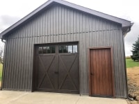 18x24 post-frame garage in Stoneboro, PA
