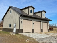 32x48 post-frame garage in Saxonburg, PA