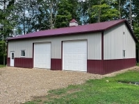 36x48x12 garage in Grove City, PA
