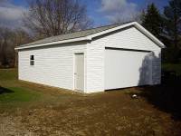 05 24x32x9 post-frame garage in Fairview, PA