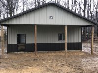 30' x 40' post-frame garage in Cooperstown, PA