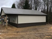 30' x 40' post-frame garage in Cooperstown, PA