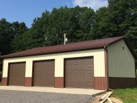 30' x 40' x 10' Post-frame garage in Mercer, PA