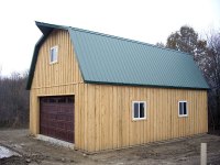 Post-frame garage 24'x32'x10' in Jackson Center, PA