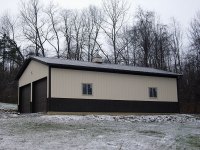 Post-frame garage 24'x40'x10 in Sandy Lake, PA