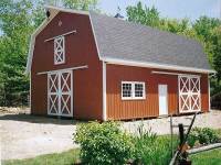 30x40x10 post-frame garage in Cochranton, PA