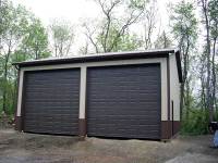 32x36x14 post-frame garage in Zelienople, PA