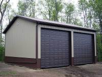 32x36x14 post-frame garage in Zelienople, PA