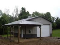 32x40x12 post-frame garage in Meadville, PA