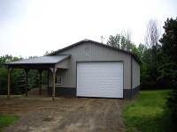32x40x12 post-frame garage in Meadville, PA