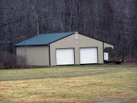 36x40x10 post-frame garage in Norrisville, PA