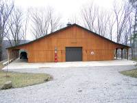 64x72x12 post-frame garage in Cooperstown, PA