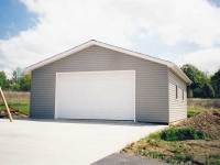 28x32x9 post-frame garage in Jackson Center, PA
