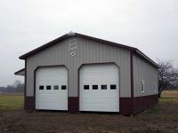 36x40x12 post-frame garage in Cambridge Springs, PA