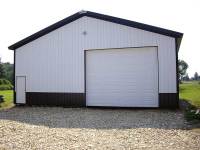 40x56x12 post-frame garage in Cochranton, PA