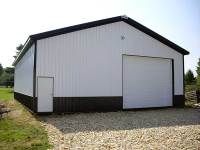40x56x12 post-frame garage in Cochranton, PA