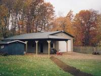 32x40x10 post-frame garage in Meadville, PA