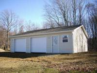 24x40x9 post-frame garage in Sandy Lake, PA