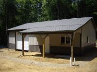 36x40x10 post-frame garage in Townville, PA