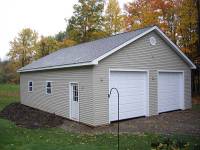 36x40x10 post-frame garage in Erie, PA
