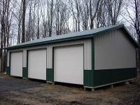 24x36x10 post-frame garage in Grove City, PA