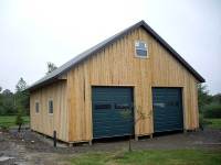 32x32x10 post-frame garage in Erie, PA