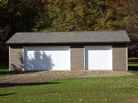Garage 24'x40'x9' in Cochranton, PA, front view