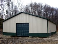 Post-frame garage 48'x72'x14' in Polk, PA