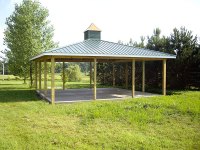 Post-frame Pavilion 24' x 24' x 8' in Cochranton, PA