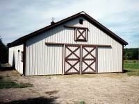 36x48x10 post-frame horse barn in Cochranton, PA