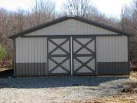32x56x10 post-frame horse barn in Grove City, PA