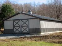 32x56x10 post-frame horse barn in Grove City, PA