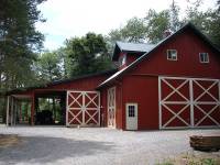 40x64x14 post-frame horse barn in Valencia, PA