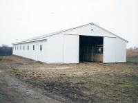36x88x10 post-frame horse barn in Zelienople, PA