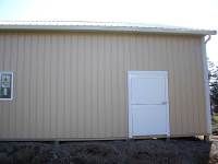 36x56x10 post-frame horse barn in Erie, PA